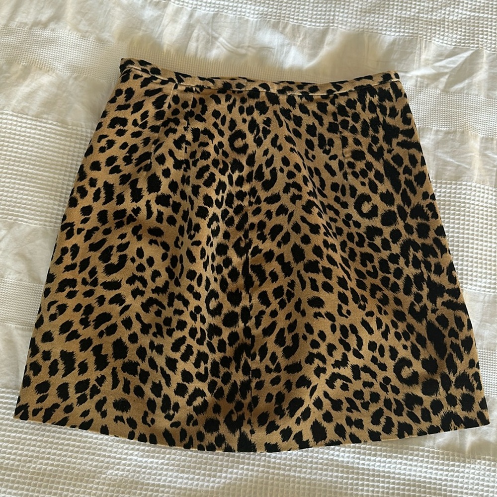 Ann Taylor Loft leopard print skirt